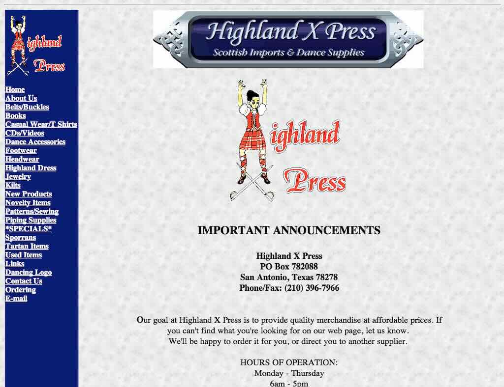highland x press
