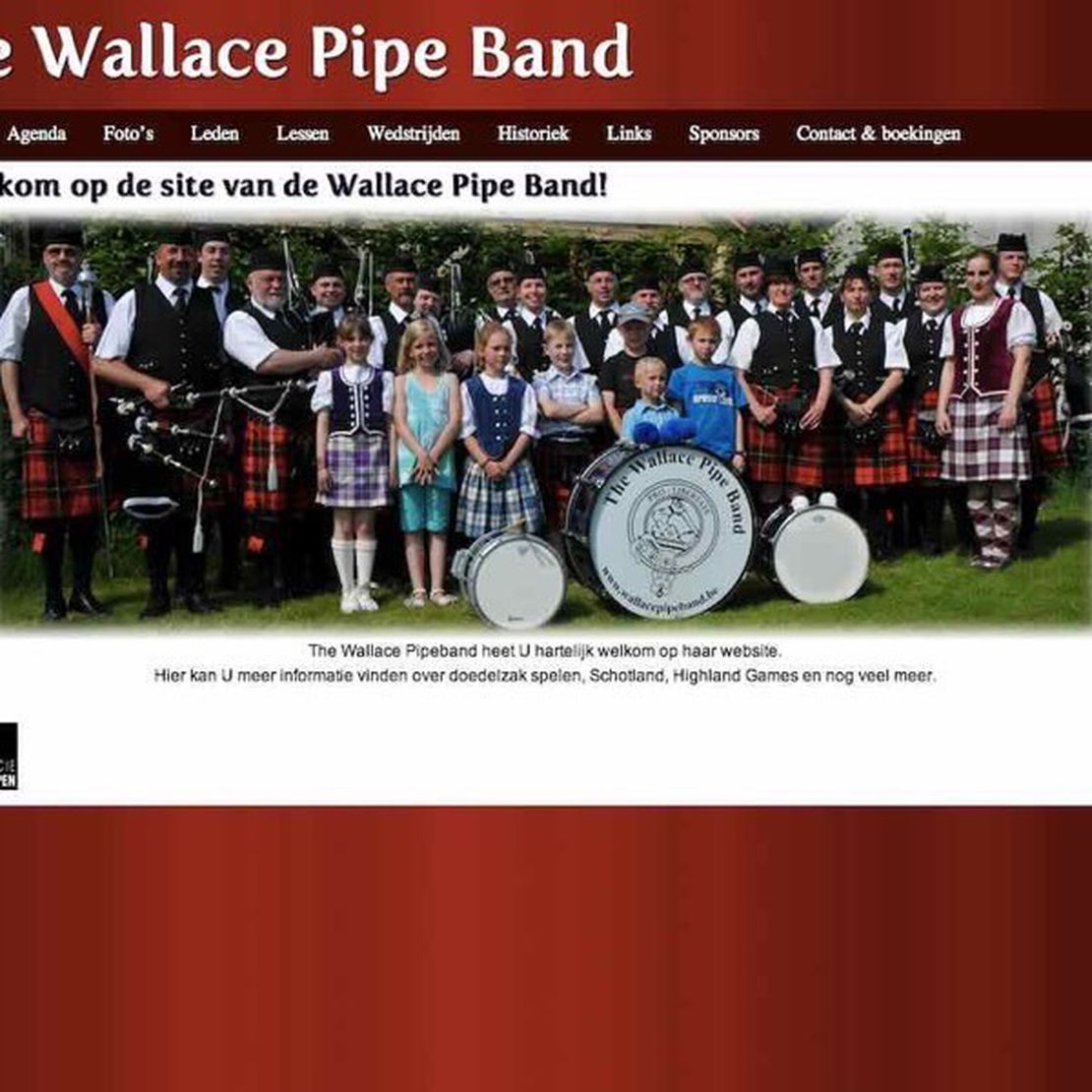 the wallace pipeband