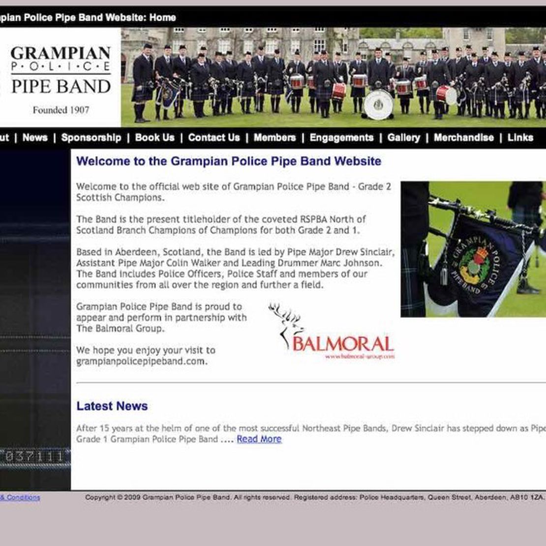 grampian police pipe band