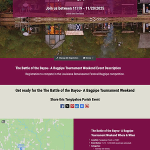 The Battle of the Bayou: A Bagpipe Tournament Weekend