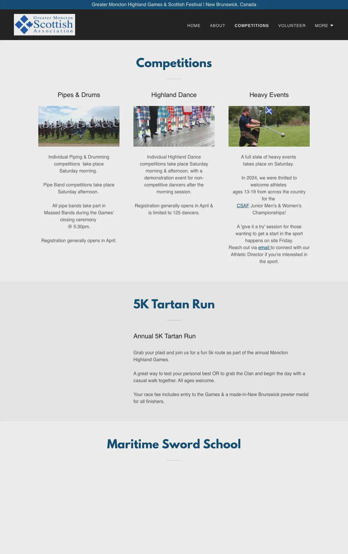 Greater Moncton Highland Games & Scottish Festival