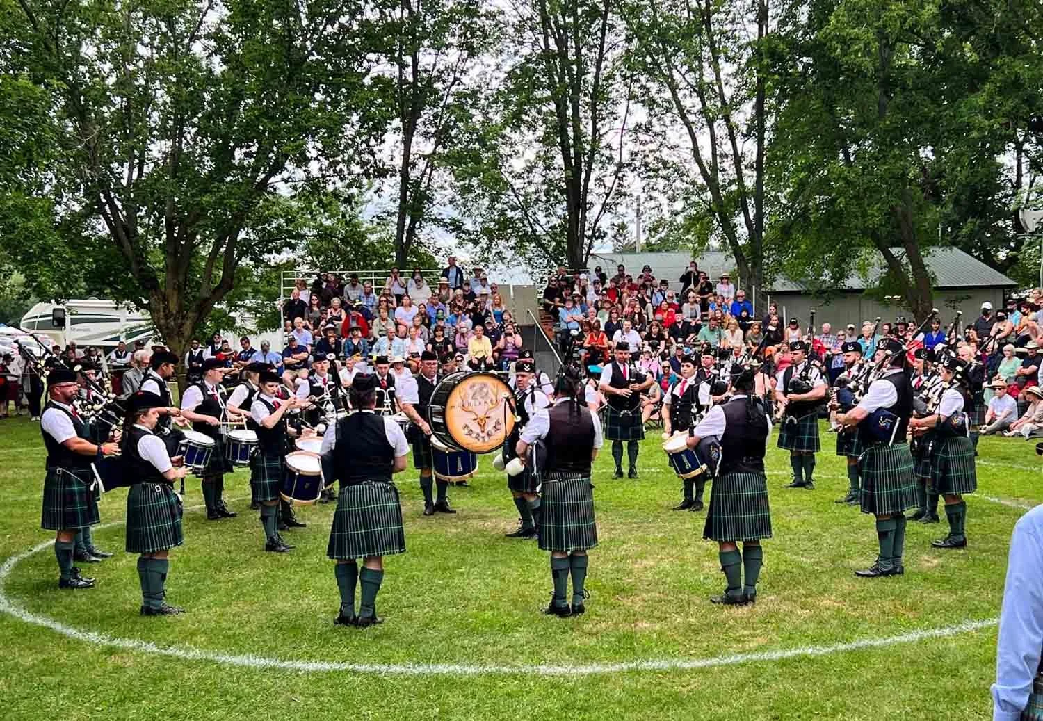 78th Highlanders Halifax Citadel Pipe Band performing outdoors